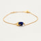 Bracelet Fin Bracelet en or jaune et Lapis-Lazuli 58 Facettes DV0534-15