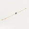 Bracelet Fin Bracelet en or jaune et Lapis-Lazuli 58 Facettes DV0534-15