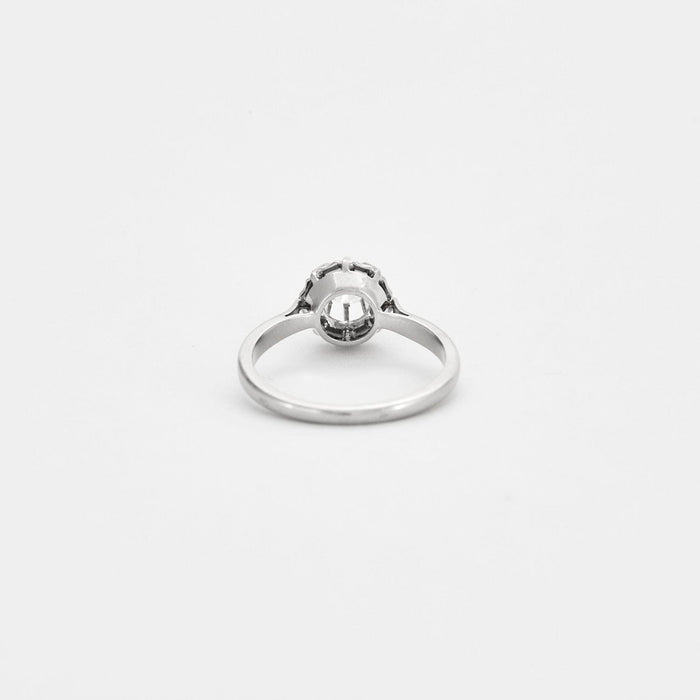 Bague Solitaire or gris et diamant 58 Facettes DV0541-4