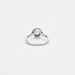 Solitaire ring in white gold and diamond 58 Facettes DV0541-4