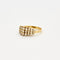 Bague Bague en or jaune trois rangées de diamants 58 Facettes DV0543-1