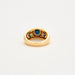Ring Gadrooned sapphire and diamond ring 58 Facettes DV0548-4