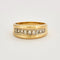 Bague Bague godronnée or jaune et  diamants 58 Facettes DV0548-5