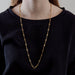 Yellow gold vest chain necklace 58 Facettes DV0550-2