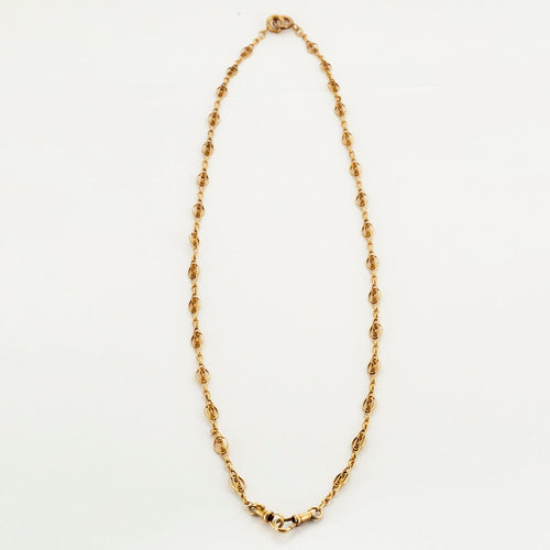 Collier Chaîne giletière or jaune 58 Facettes DV0550-2