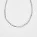 Necklace Rivière necklace of diamonds set in white gold 58 Facettes DV0551-1