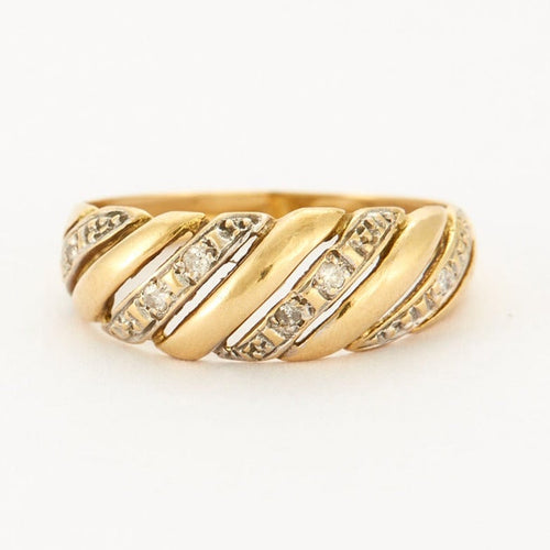 Bague Bague or jaune et diamants 58 Facettes DV1403-3