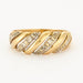 Ring Yellow gold and diamond ring 58 Facettes DV1403-3