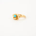 Ring Turquoise yellow gold ring 58 Facettes DV0555-1