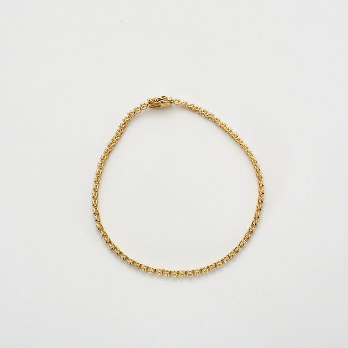 Bracelet Bracelet tenis en or jaune et diamants. 58 Facettes DV2065-4
