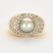 Ring Modernist Diamond and Tahitian Pearl Ring 58 Facettes DV0377-4