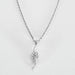 Necklace White gold necklace and white gold pendant, diamonds 58 Facettes DV0566-3
