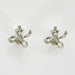 Pair of earrings with a Knot motif, Diamonds and white gold 58 Facettes DV0377-5