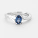Ring White gold ring Sapphire and diamonds 58 Facettes DV0552-2