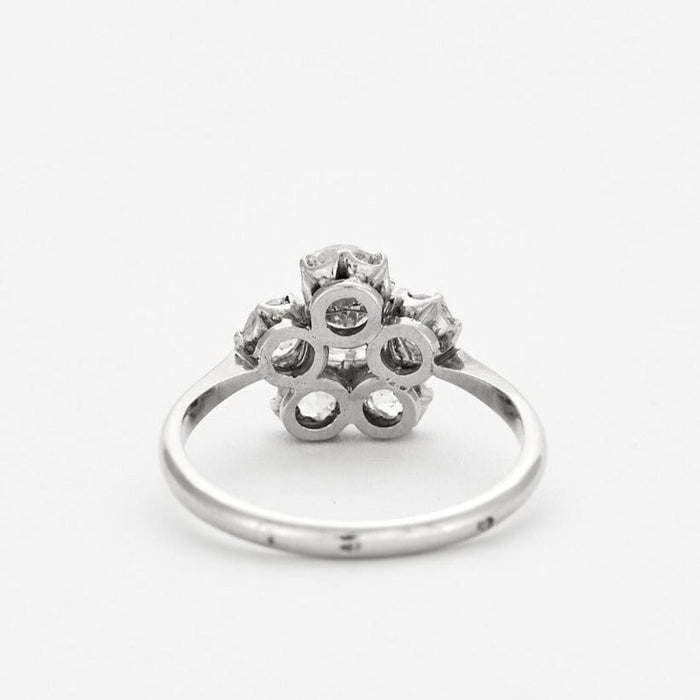 Bague Bague Fleur or et diamants 58 Facettes DV0569-14