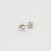 Pair of 14K gold and yellow diamond earrings 58 Facettes DV2085-1