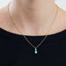 DIOR necklace - Yellow gold and turquoise necklace 58 Facettes DV0570-1