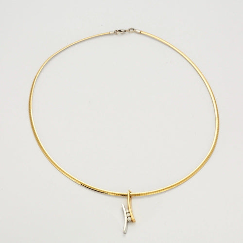 Collier Collier réversible deux ors et diamants 58 Facettes DV0574-6