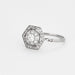 Ring Art Deco style platinum and diamond ring 58 Facettes DV1248-2