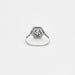 Ring Art Deco style platinum and diamond ring 58 Facettes DV1248-2