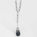 Necklace White gold necklace with diamonds and sapphires 58 Facettes DV0560-2