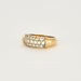 Ring 52 Yellow gold and diamond ring 58 Facettes DV1855-3