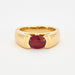 Ring 50 Gold, ruby ​​and diamond bangle ring 58 Facettes DV0586-2