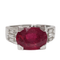 Bague 55.5 Bague en Or Blanc Rubis & Diamants 58 Facettes 31317