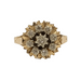 Bague 59.5 Bague fleur ancienne 9 diamants 58 Facettes