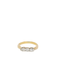 Ring 54.5 Yellow Gold Ring 3 Diamonds 58 Facettes J151