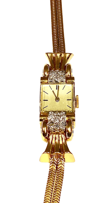 Montre Montre dame Or Diamants, vers 1940 58 Facettes AB207