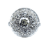 Bague 58 Bague en or blanc 18 carats pavée de 33 diamants, vers 1930 58 Facettes AB293