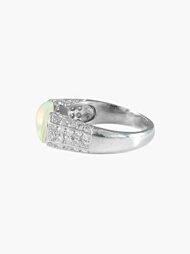 Bague 53 Bague cabochon d'opale 58 Facettes 415