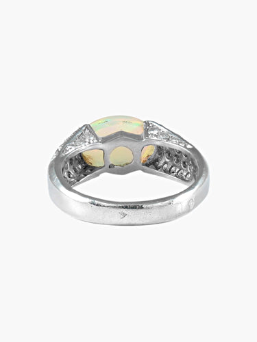 Bague 53 Bague cabochon d'opale 58 Facettes 415