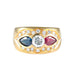 Ring Tricolor blue-white-red ring 58 Facettes 315