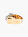 Ring 49 40s Tank Ring in Yellow Gold and Platinum 58 Facettes 419