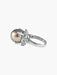 Ring Platinum ring and gray Tahitian pearl 58 Facettes 384