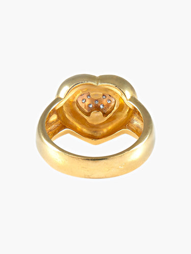 Bague Bague Coeur or et brillants 58 Facettes 372