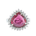 Bague Bague RUBELLITE et DIAMANTS 58 Facettes 383