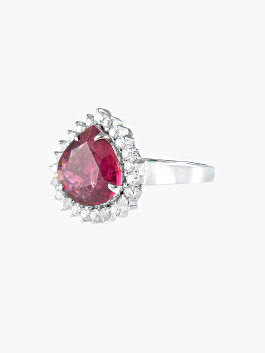 Bague Bague RUBELLITE et DIAMANTS 58 Facettes 383