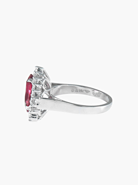 Bague Bague RUBELLITE et DIAMANTS 58 Facettes 383