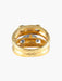 Ring 52 Double JONC ring LIEN pattern diamonds 58 Facettes 312-1