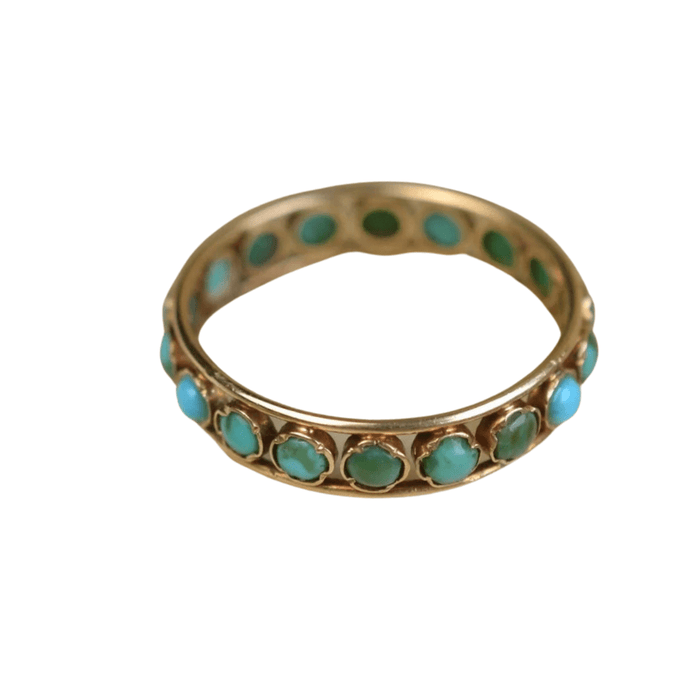 Bague Anneau ajouré de Turquoises 58 Facettes Ref1661