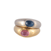52 POIRAY ring - sapphire and tourmaline cabochon ring 58 Facettes
