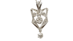 Collier Collier Art Déco en or platine et diamants 58 Facettes