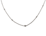 Necklace Necklace in White Gold, diamonds 58 Facettes