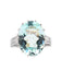 Bague 53 Bague aigue-marine diamants années 60 58 Facettes 20-152-48