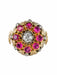 Bague 50 Bague ancienne fleur diamants et rubis 58 Facettes 20-168-48