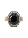 Ring 58 Old hematite ring 58 Facettes 19-093-58