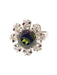Ring Old ring in white gold, peridot, diamonds 58 Facettes 0028XC